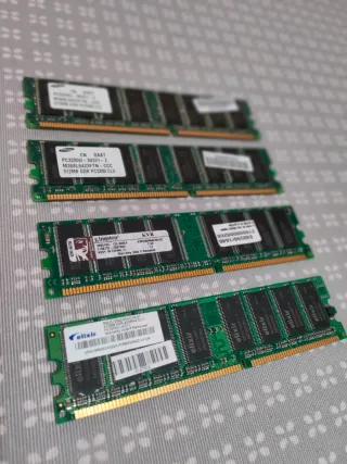 Lote 23 módulos Memoria RAM Antigua
