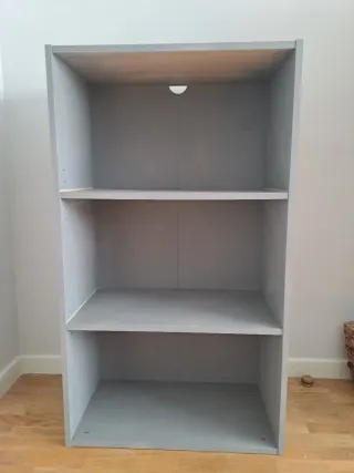 2 Estanterías Madera Gris