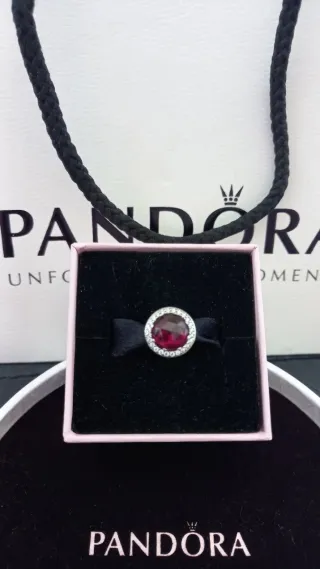 Charm Pandora Rosa con Circonitas