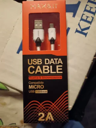 MAX&IT Cavo Dati USB Micro 1000mm 2A
