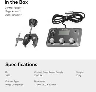Panel Control Luz de Video LED SIN ESTRENAR