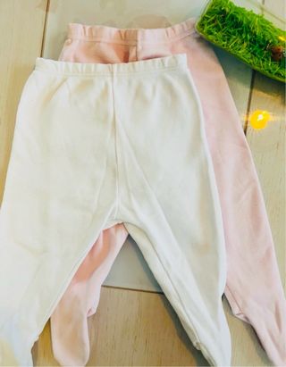 2 leggings bebé Calamaro-3 meses