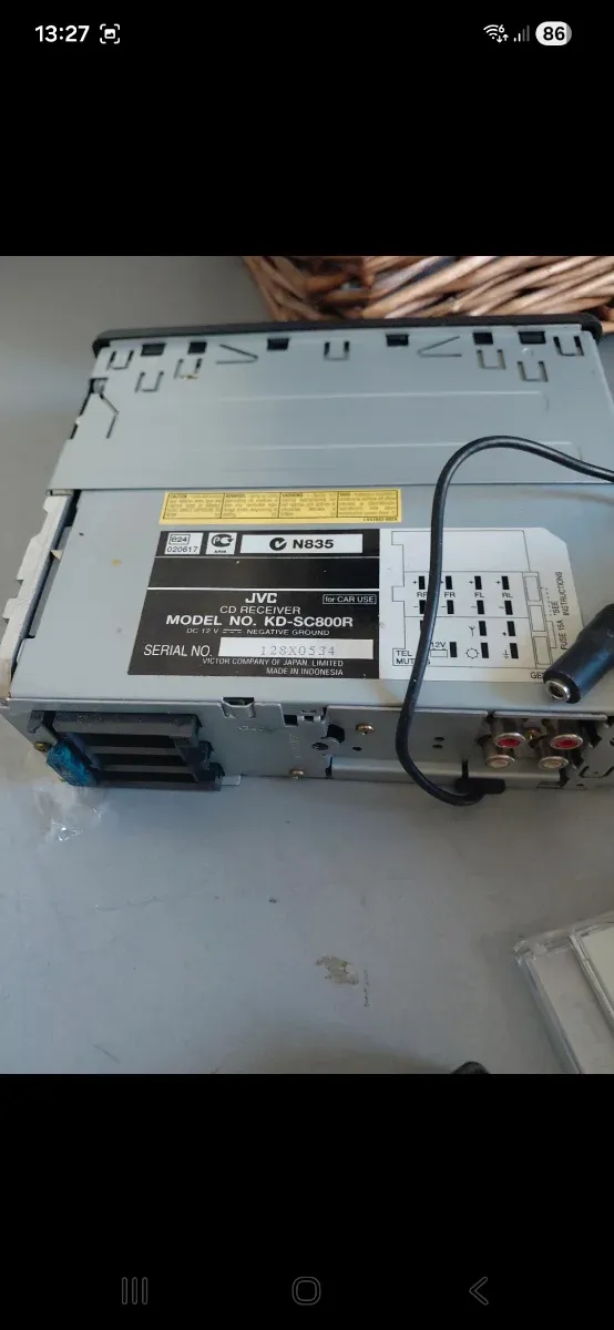 Radio CD Coche JVC KD-SC800R