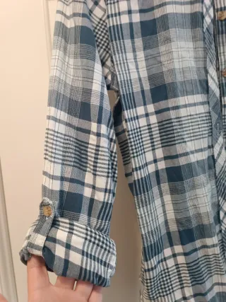 Camisa Abercrombie & Fitch, mod Plaid Button-Up S