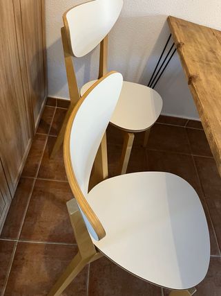 Sillas Nórdicas IKEA Madera Blanca (4uds)