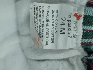 Salopette Fruit de ma passion a quadri