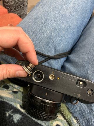 Cámara Ricoh XR-10 con objetivo Rikenon 50mm