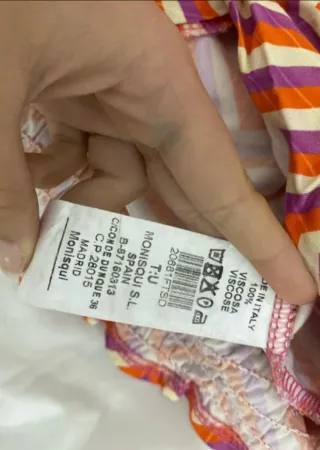 Blusa Monisqui Naranja y Morado