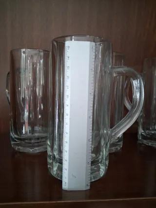 Juego 6 Jarras Cerveza 0.4L Vidrio