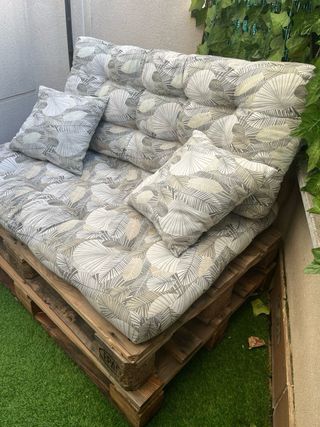 Sofá Palets Terraza + Cojines