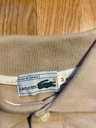 Polo Lacoste Beige Talla M