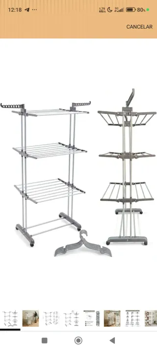 Tendedero vertical 50kg con ruedas nuevo