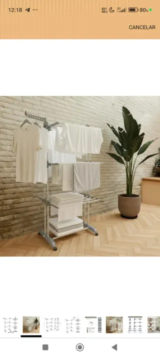 Tendedero vertical 50kg con ruedas nuevo