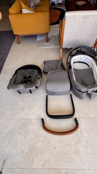 Cochecito Stokke Xplory X gris — silla + capazo +