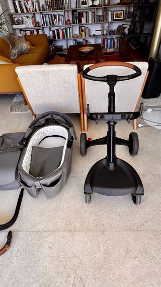 Cochecito Stokke Xplory X gris — silla + capazo +