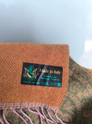 Chal de señora marrón y verde