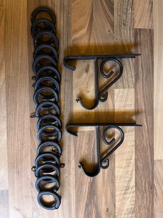 Barra Cortina Rústica Metal marrón