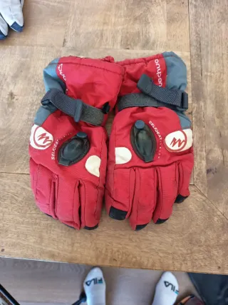 Guantes de esquí Quechua rojos talla 10