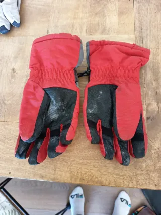 Guantes de esquí Quechua rojos talla 10