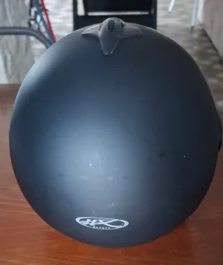 Casco Moto HX Safety Jet Negro Junior.