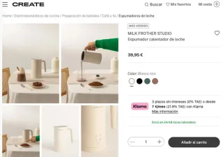 Espumador Leche CREATE Milk Frother Studio