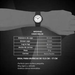 Reloj Casio MQ24 Retro Minimalista | Sin estrenar