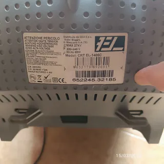 TV grigio/argento 14 pollici