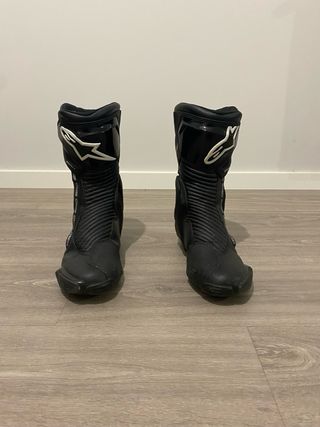 Botas Alpinestars SMX Plus V2 Gore-Tex Negras/Plat
