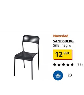 Sillas Negras Comedor/Sala/Oficina