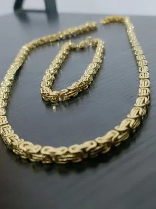 Set Collana e Bracciale dorati