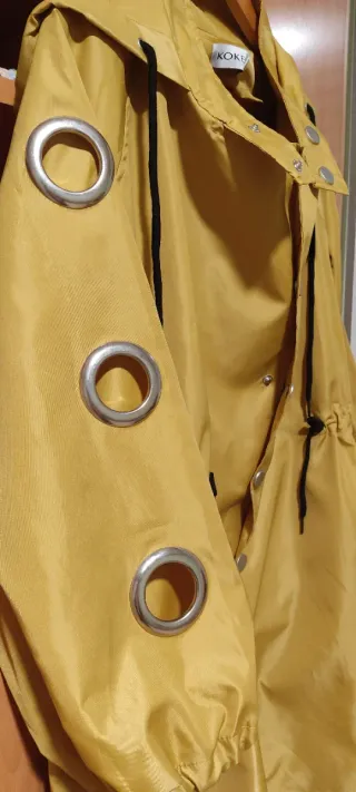 Chubasquero verde/amarillo talla única