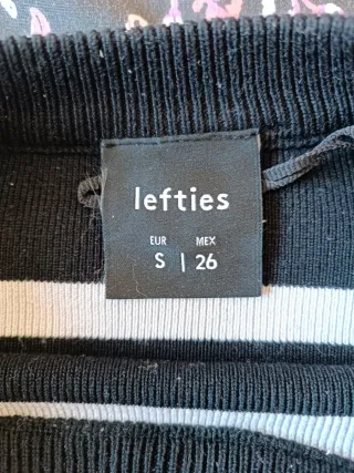 Jersey cropped rayas blanco y negro