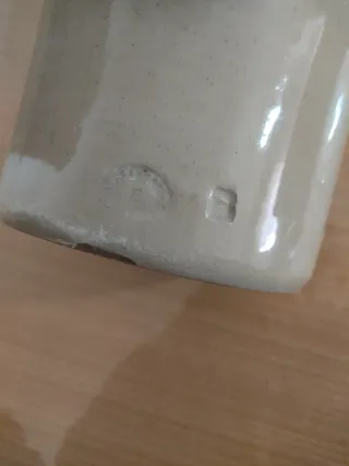 Antiguo calentador de pies de cerámica