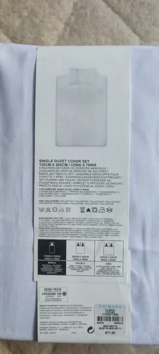 Funda Nórdica Primark Home Blanca