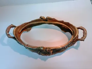 Centro de mesa antiguo de bronce