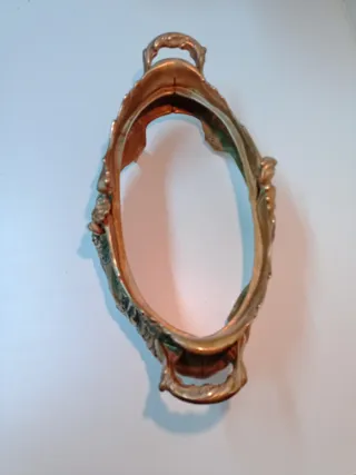 Centro de mesa antiguo de bronce