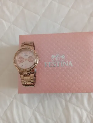 Reloj Festina Mujer Dorado y Rosa