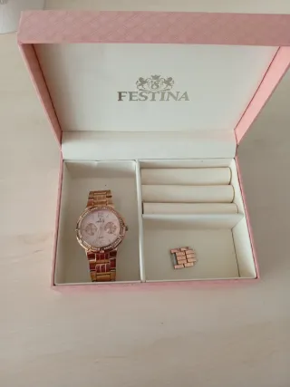 Reloj Festina Mujer Dorado y Rosa