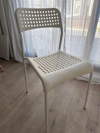 Silla Ikea Blanca Plástico