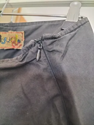 Pantalón bombacho negro-gris