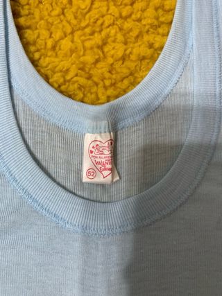 Camiseta interior azul años 80