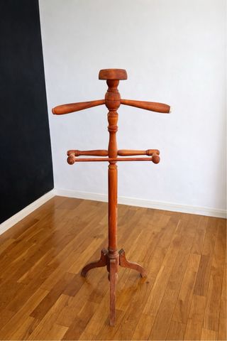 Galán de noche madera maciza