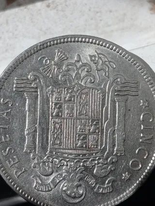5 Pesetas 1949 Franco Caudillo España