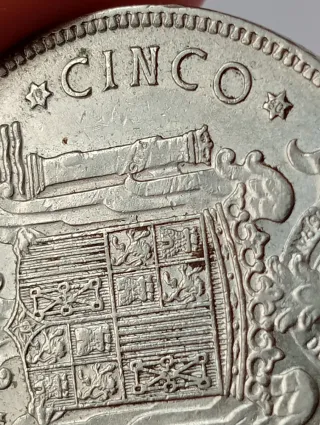 5 Pesetas 1949 Franco Caudillo España