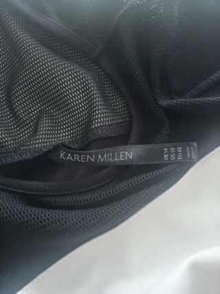 Camiseta Karen Millen Negra y Blanca