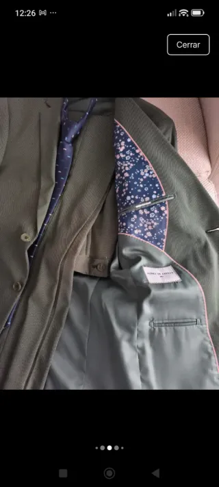 Traje NÚÑEZ DE ARENAS Hombre Azul/Verde