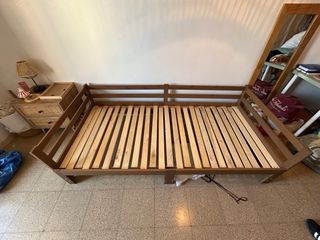 Cama extensible 90-180 cm madera