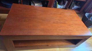 Mesa de centro madera cerezo robusta