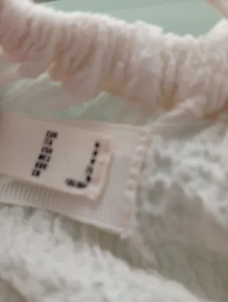 Vestido largo blanco con cuentas