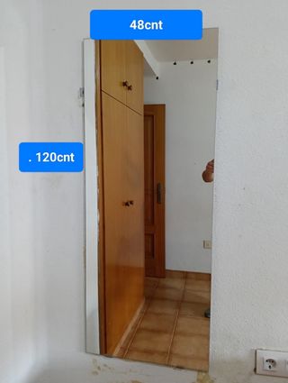 Espejo Grande Cristal 120x48cm